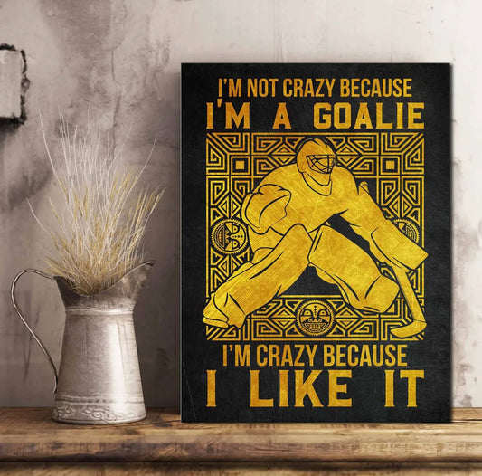 “Crazy Goalie” Poster